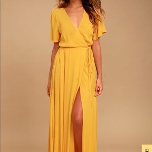 Lulus Yellow Maxi Dress